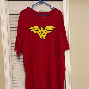 DC Wonder Woman Red Tee with White Logo